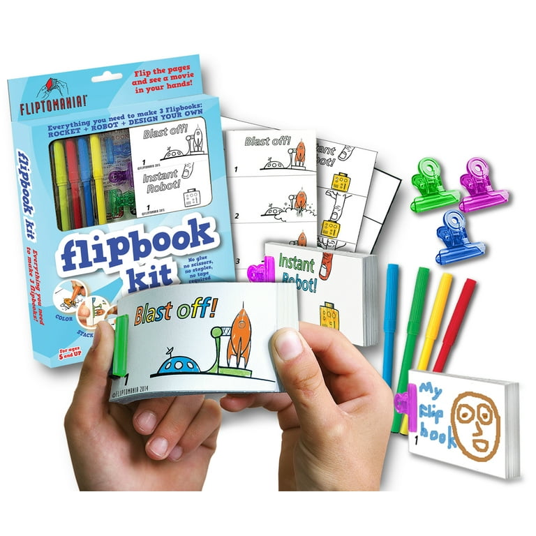 Fliptomania Dinosaurs Flipbook Kit - Contains 3 Flipbooks on Vimeo