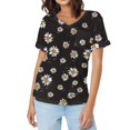 thumbnail image 1 of Flash Deal! T-Shirt Imprimé à Manches Courtes pour Femmes en Solde Noir TTTG, 1 of 5