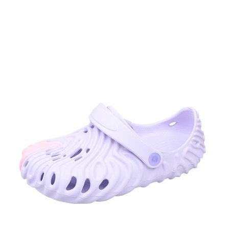 

Girls Clogs Garden Shoes Summer Lightweight Non Slip Hollow Out Beach Sandals For Children Kids
