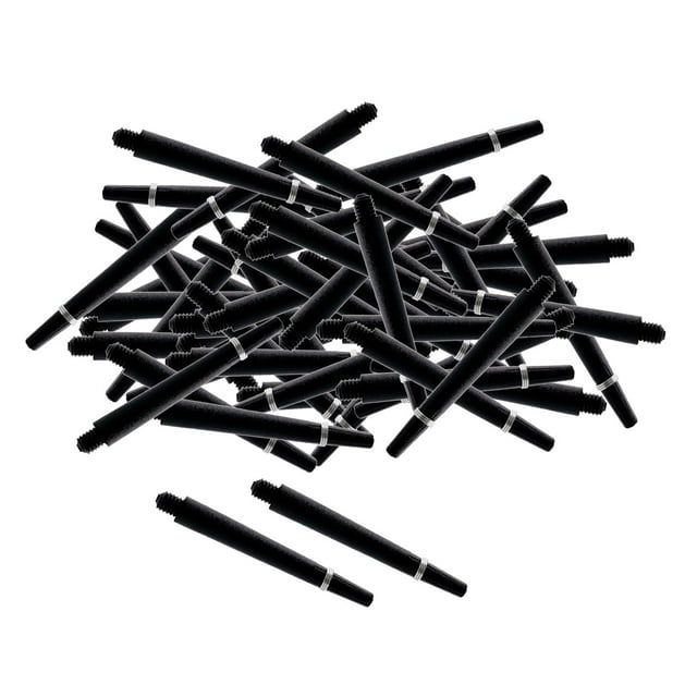 Paquete de 100 Piezas de Ejes / Vástagos de Dardos de Nailon 2BA, Tamaño Mediano, 5 Cm / 1,97 Pulgadas, Negro Sunnimix Reemplazo de puntos de punta suave