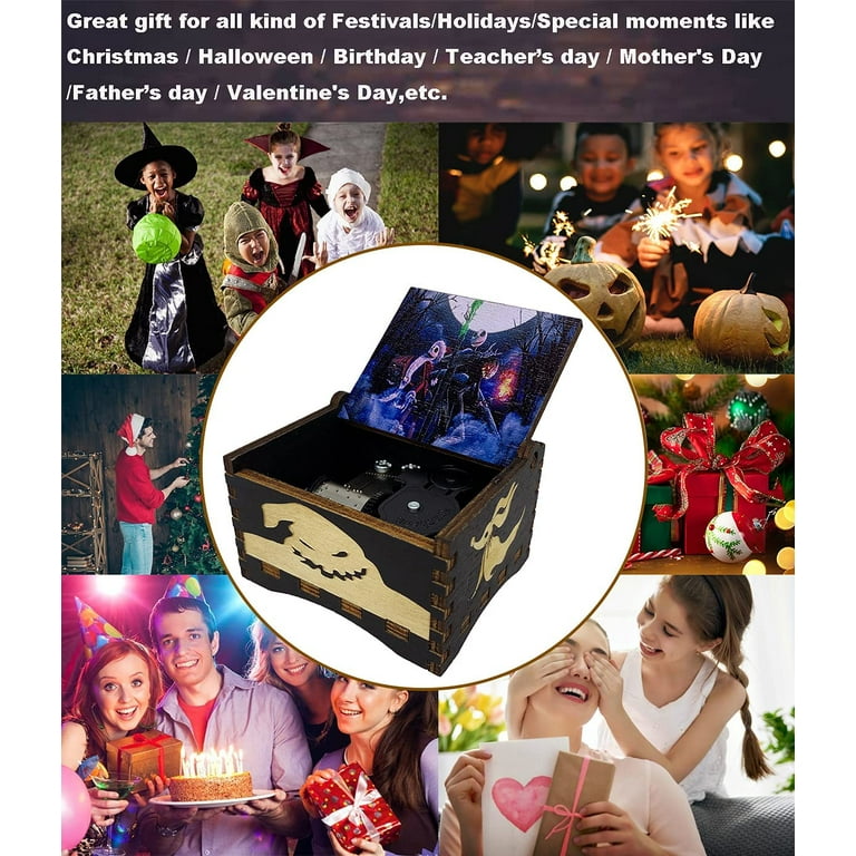 10周年記念 Music Box Library リング Amazon | Sinzyoシリンダーオルゴール 木製 リング挿し付き