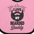 thumbnail image 4 of Inktastic I Love My Bearded Daddy Boys or Girls Baby Bib, 4 of 4