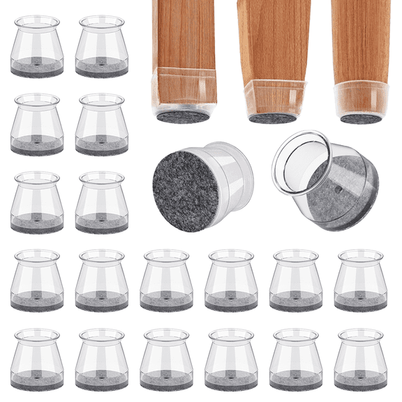 Chair Leg Floor Protectors,24PCS Round Furniture Covers for Hardwood Floors