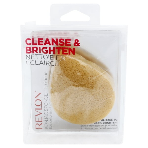 ESPONJA REVLON PARA LIMPIAR Y EXFOLIAR KONJAC/CÚRCUMA 1 PIECE - H87