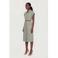 thumbnail image 2 of Women's Poplin Pocket Shirt Dress with Belt, 2 of 3