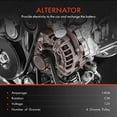 thumbnail image 3 of A-Premium Alternator Compatible with Jaguar XJ8 2004-2009, XJR 2004-2009, XK 2007-2009, XK8 2003-2006, XKR 2003-2009, S-Type, Super V8, Vanden Plas, 3 of 9
