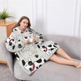 thumbnail image 5 of Oversized Wearable Blanket Hoodie,Bulldog Dog Sherpa Blanket Hoodie with Super Pockets,Super Warm Fuzzy Pullover for Women & Men, 5 of 6