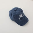 thumbnail image 4 of AWZXDE Kids Baseball Hat Dinosaur Design Adjustable Washed Hat Boys Outdoor Sports Casual Summer Spring Fall Toddler Navy, 4 of 6