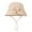 Khaki, variant on Kids Hats & Caps For Outdoor Adjustable Wide Brim Bucket Hat Comfortable And Stylish For Ages 3-12Y Accessory For Boys And Girls Cute Practical Breathable one size