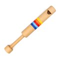 thumbnail image 4 of HEANUJJ Small Musical Instruments Wooden Flute Assorted Color 1Set for Interactive Fun, 4 of 8