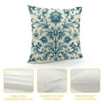 thumbnail image 4 of JRXY Green Water Lily Cushion Cover Botanical Floral Nymphaea Lotus Square Throw Pillow Covers Home Decorative Farmhouse Throw Pillow Case White, 4 of 5