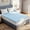 Pure Blue, variant on Beddle 3 Inch Twin Size Cooling Gel Memory Foam Mattress Topper, Body Support & Pressure Relief, CertiPUR-US Certified