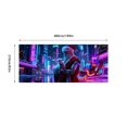 thumbnail image 2 of uhnmki Neon Style Garage Door Cover Festive Holiday for Outdoor Indoor Use Weather Polyester Fabric with Reinforced Stitching Easy Installation and Storage, 2 of 5