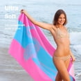 thumbnail image 3 of Toalla de Playa Oversized de Microfibra cabanana 70x35 cm Flamenco Rosa, 3 of 8