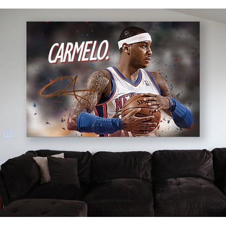 Carmelo Anthony Poster or Wrapped Canvas