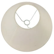 Simplee Adesso White Fabric Uno Lamp Shade, 10H x 15D, Transitional Style, Adult Office, Dorm Room