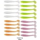 thumbnail image 5 of Kit Señuelos Pesca blandos T-Tail Swimbait 35 Uds. con anzuelos cabeza anzuelo giratorios a presión, 5 of 9