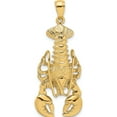 thumbnail image 1 of 14K Yellow Gold Moveable Lobster Charm (30.5 X 16.65) Made In United States k7871, 1 of 5