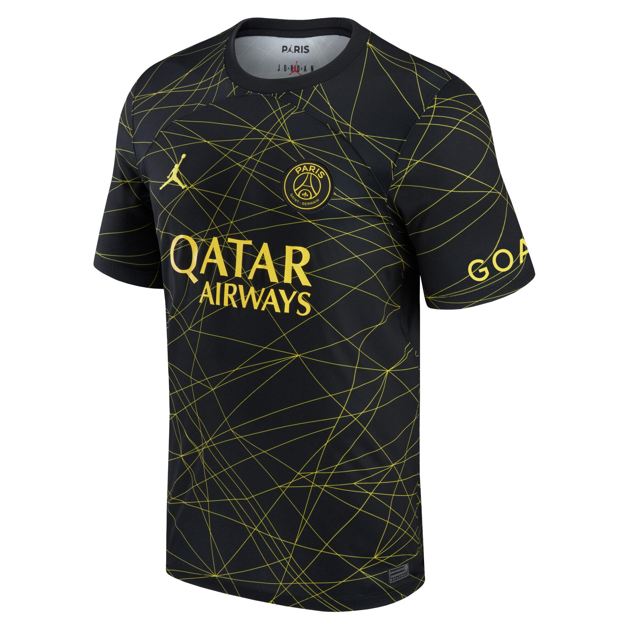 Men's Jordan Brand Black Paris Saint-Germain 2022/23 Fourth Men's Jordan Brand Black Paris Saint-Germain 2022/23 Fourth