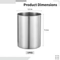 thumbnail image 5 of 3 PCS Stainless Steel Kitchen Utensil Holders, 5.5 x 7.3 in Cylinder Kitchen Countertop Organizer, Dishwasher Safe Cooking Utensil Holder, Large Capacity for Cafe Restaurant Bakery, 5 of 6