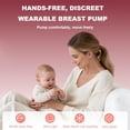 thumbnail image 3 of Tigebraver Hands-Free Wearable Breast Pump, Rechargeable Electric Breast Pump With Smart App, Strong Suction, 4 Modes & Levels, Leakproof Wireless Pump For Driving, Office, Yoga & Sleeping, 3 of 9