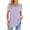 Purple, variant on Inleife Womens T-Shirts Women's Fashion Printed Short Sleeves Blouse Round Neck Casual Tops