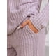 thumbnail image 5 of INSPIRAR CHIC Conjunto de Pijamas de Mujer de Punto Acanalado con Cuello en V y Manga Larga con Pantalones Ropa de Dormir Casual Tallas S Rosa, 5 of 6