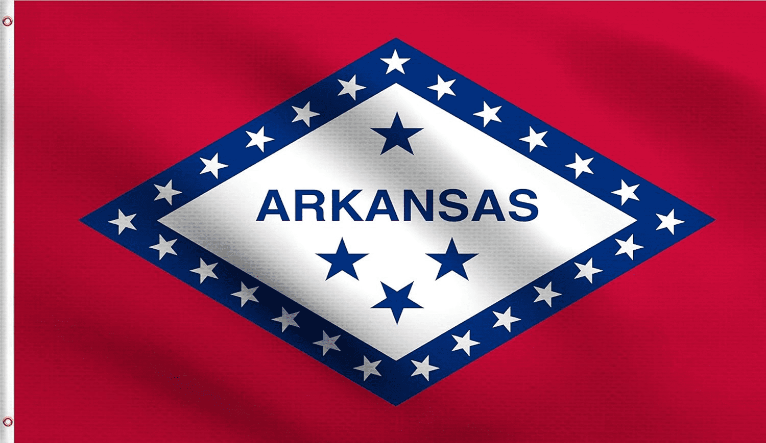 Oneluffy Arkansas Flag 3x5 Outdoor Double Sided Arkansas Razorback Flag AR State Flag Arkansas State Flag Banner Polyester with 2 Brass Grommets Decor for Indoor Outside Wall Room
