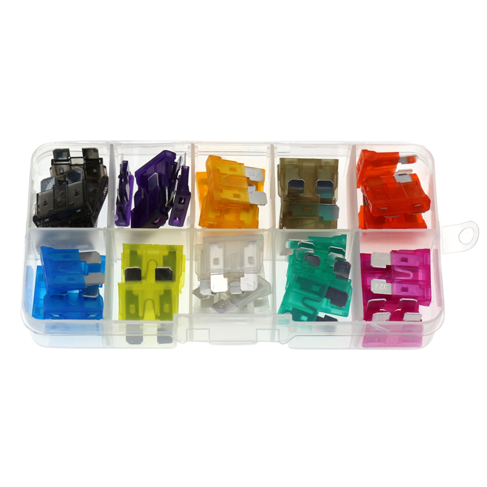 Andoer 50PCS Car Fuses Assortment Kit Bladetype Automotive Fuses Standard & Size 2357