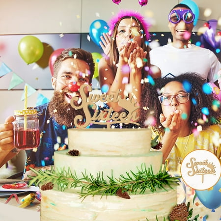

〖Yilirongyumm〗Kitchen Organization Acrylic Cake Birthday Party Wedding Decoration Cake Insert Card