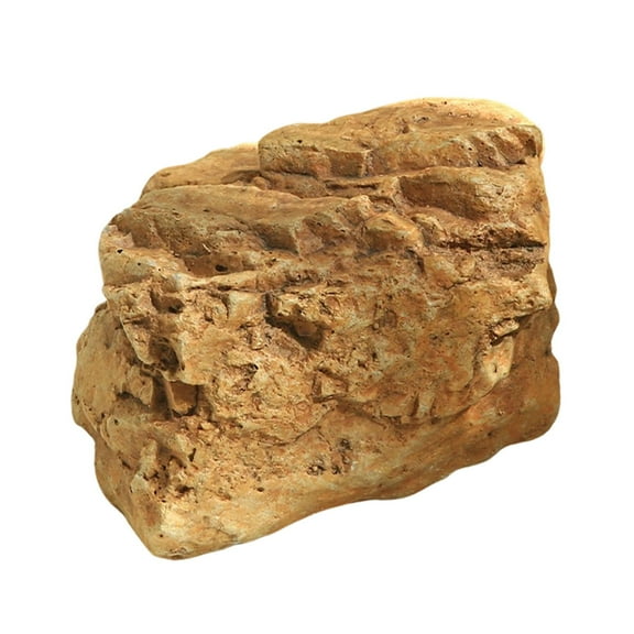 Dualoai Artificial Landscape Rock Accessory Decorative Stone for Backyard Patio Lawn 15x9x12cm