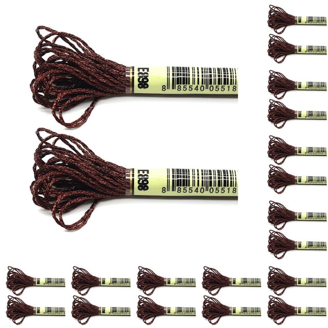 Yuarrent 2 piezas de hilo de bordar, artesanías de agujas metálicas, punto de cruz, accesorios de bricolaje, ovillos de costura, hermosas decoraciones, Type1 NO1 Yuarrent CBP221960