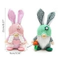 thumbnail image 4 of Wibacker 2 Pack Easter Faceless Bunny Gnome Rabbit Doll Handmade Reusable Home Decro Kids DIY Ornaments Easter Gifts, 4 of 12