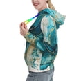 thumbnail image 2 of Kdxio Abstract Ocean Currents Print Womens Oversized Hoodies Sweatshirts Hooded Pullover Tops Sweaters Casual-Medium, 2 of 7