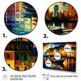 thumbnail image 3 of Designart Colorful Port With Fishing Boat I Canvas Wall Art, 3 of 5