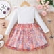 thumbnail image 5 of Vestido Para Niñas, Ropa Para Niñas Pequeñas, Primavera Otoño, Vestido De Manga Larga Con Lazo De Malla De Flores Para Niños Pequeños, Vestido De Princesa Blanco Odeerbi  LM103-7402, 5 of 9