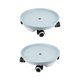 thumbnail image 5 of Juego de 2 soportes para mover plantas en macetas con ruedas, accesorios resistentes, multifuncionales Azul claro 34cm kusrkot Bandeja para macetas móvil, 5 of 8