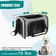 thumbnail image 2 of Top Tasta Transportín para perros y gatos, transportador para mascotas para gatos pequeños, medianos y grandes, transportador para perros con lados suaves, transportador para perros pequeños, portátil, 2 of 5