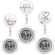 thumbnail image 2 of Glass Cabochons Stethoscope Love Heart Nurse Doctor Hospital Medical Retractable Clip Electronic Digital Display Pocket Watches, 2 of 5