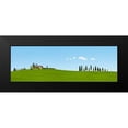 thumbnail image 2 of Pangea Images 14x7 Black Modern Framed Museum Art Print Titled - Strada del Brunello-Tuscany (detail), 2 of 5