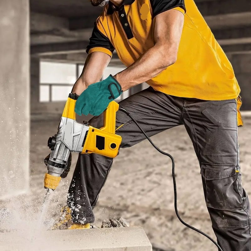 Leather Working Gloves ,for Men Welding Construction Gardening Heavy Duty Work ,Flexible and Comfortable