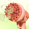 thumbnail image 3 of HTHLVMD Light-Up Bubble Blower, Party Bubble Machine, Large Bubble Toy, Automatic Bubble Device, 44-Hole Bubble Blaster With Lights, High-Output Bubble Maker With Solution and Dipping Tray, Green, 3 of 6