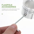thumbnail image 4 of MasteelfCA 1 Set Flag Pole Rings Aluminum Alloy Flag Pole Clips Mounting Holders for Holding Flag, 4 of 8