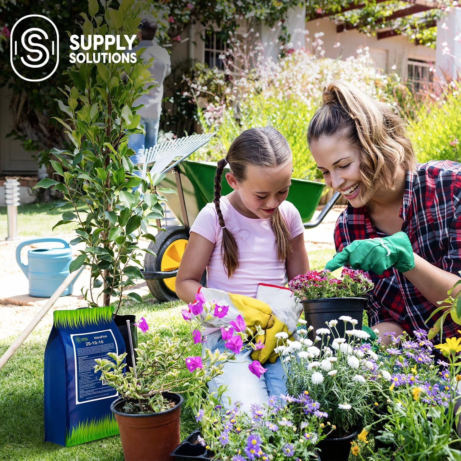 Supply Solutions NitroPlus 20-10-10 Fertilizer for Lawns and Gardens, All Purpose Lawn Fertilizer and Garden Fertilizer, Outdoor Plant Food with Nitrogen Phosphate and Potash Blend (10 Pounds)