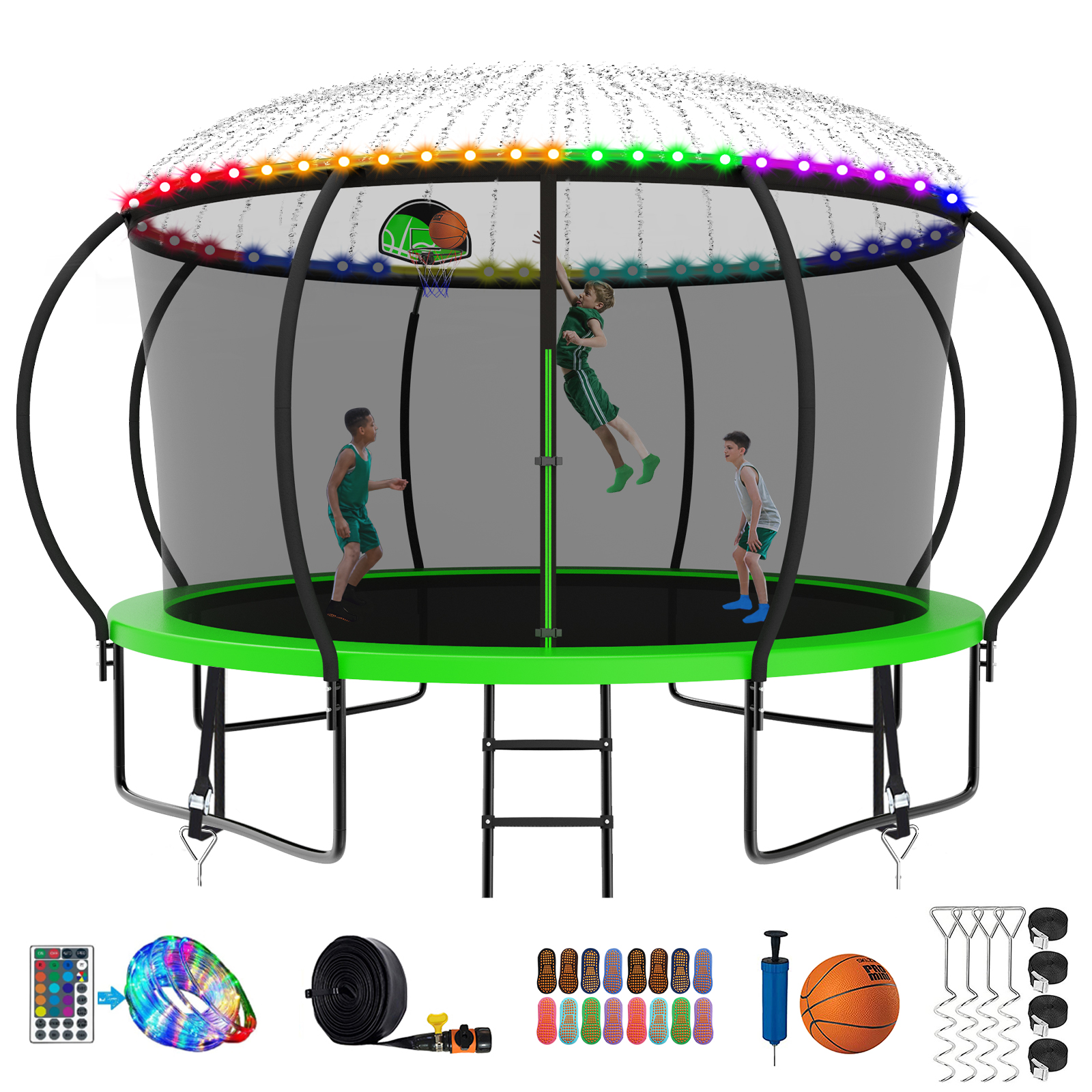 Kumix Trampoline for Adults and 56 Kids, 12FT Trampoline with