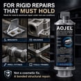 thumbnail image 4 of AOJEL S300 Metal Epoxy Adhesive, 2-Part Repair Glue for Metal, Aluminum, Steel, Cast Iron and Pipe, 1.69 oz, 4 of 10
