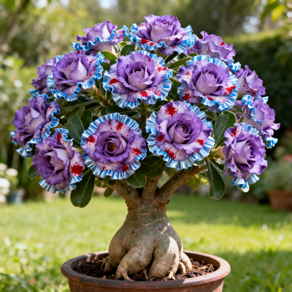 Desert Rose, Sun Succulent for Gardens-Easy Grow-Simple Maintenance-Ideal for Beds Borders, Plant Pots & Planters