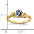 thumbnail image 2 of Primal Gold 14 Karat Yellow Gold 6x4mm Oval Tanzanite and Diamond Ring, 2 of 4