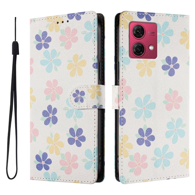 FOXDOCK Funda Tipo Cartera para Motorola Moto G84 con Soporte y Correa – Diseño de Patrones Lindos