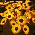 thumbnail image 2 of 2025 3 cabezas 1 cabeza Solar simulación girasol luces LED jardín patio césped luces de noche paisaje lámpara decoración Navidad flor luz, 2 of 5